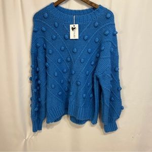 Long sleeve blue sweater size L